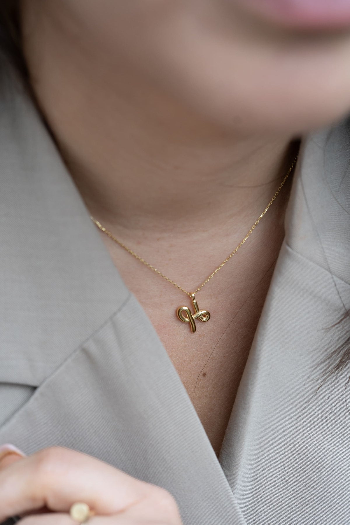 Chunky Letter Necklace