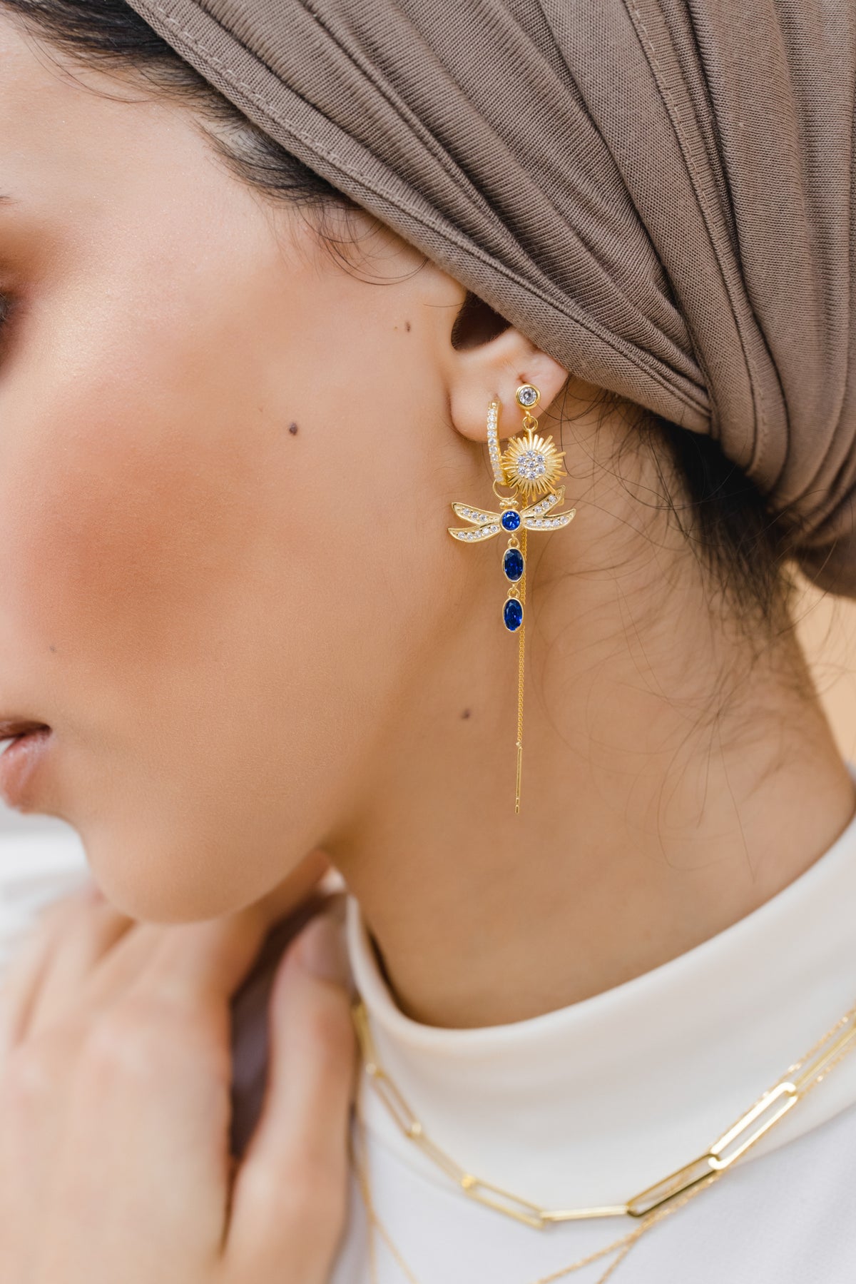 Single Glam Freya Earring Gold